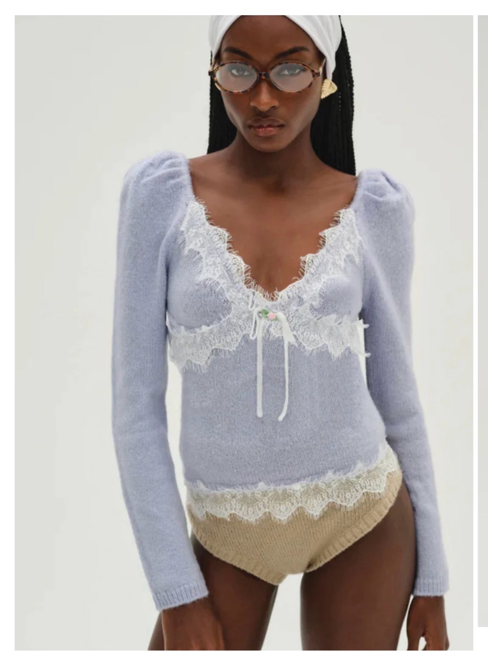 For Love And Lemons Rosaleen Knit Top